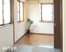 テラスを居室に大変身
