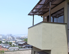 眺望の良い場所にバルコニーを新設