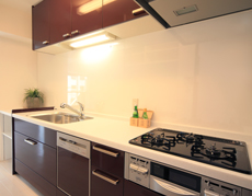 さわやかなキッチン空間