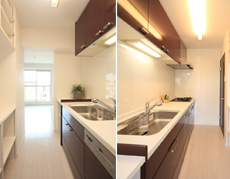 さわやかなキッチン空間